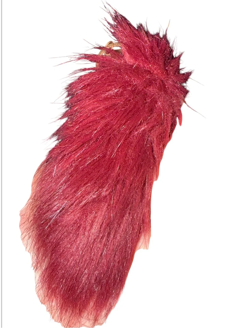 Faux Plush Key Chain Fox Tail Tassels Pendant Keychain Purse Bag Decoration Hang